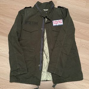 M65 style quilted lining and back embroidered jacket